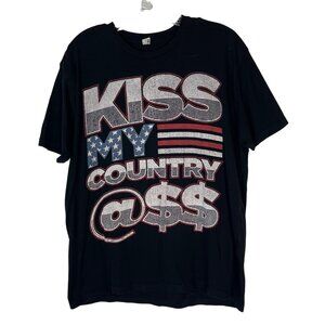 Blake Shelton Tour Tshirt Kiss My Country @ss Mens Large Black